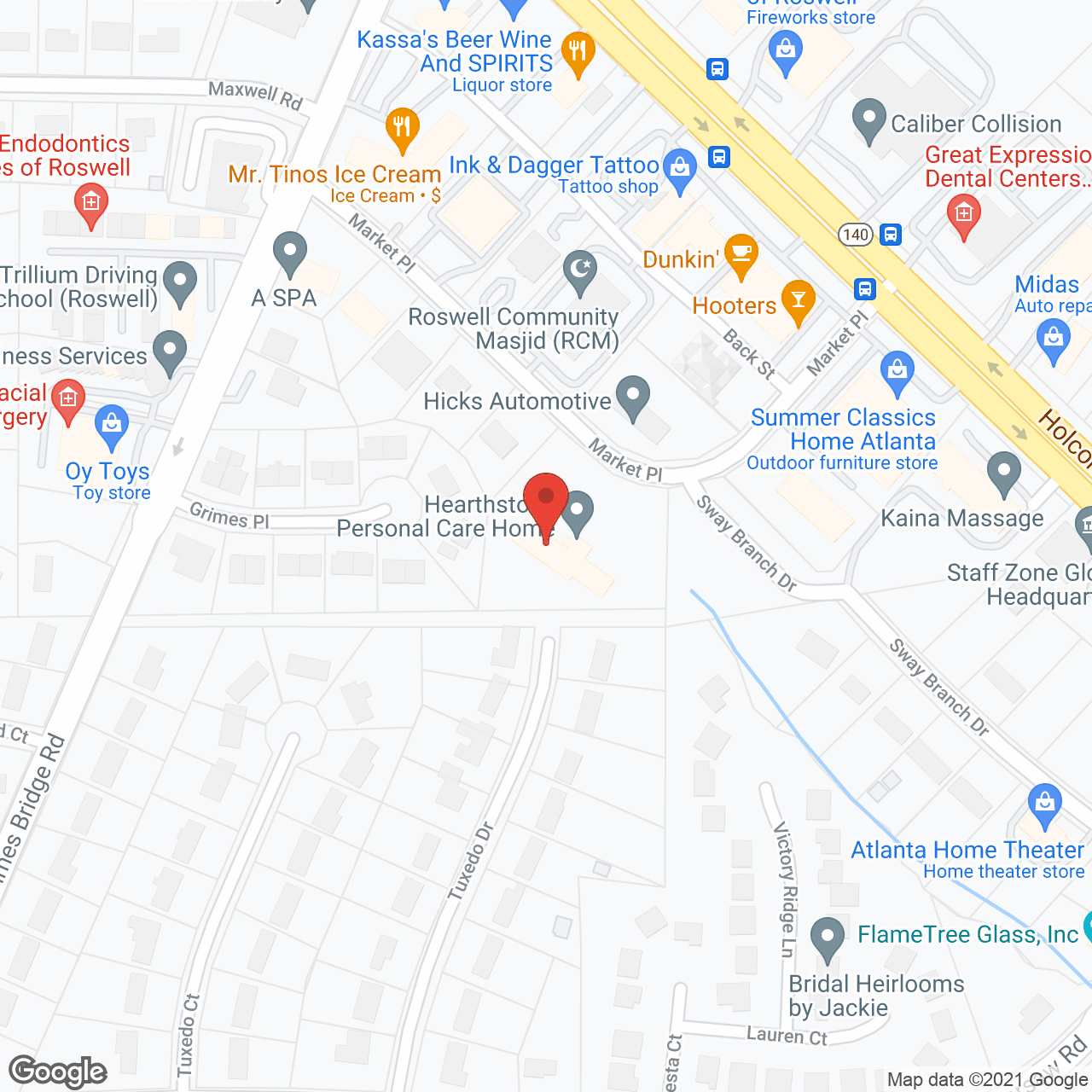 Hearthstone in google map