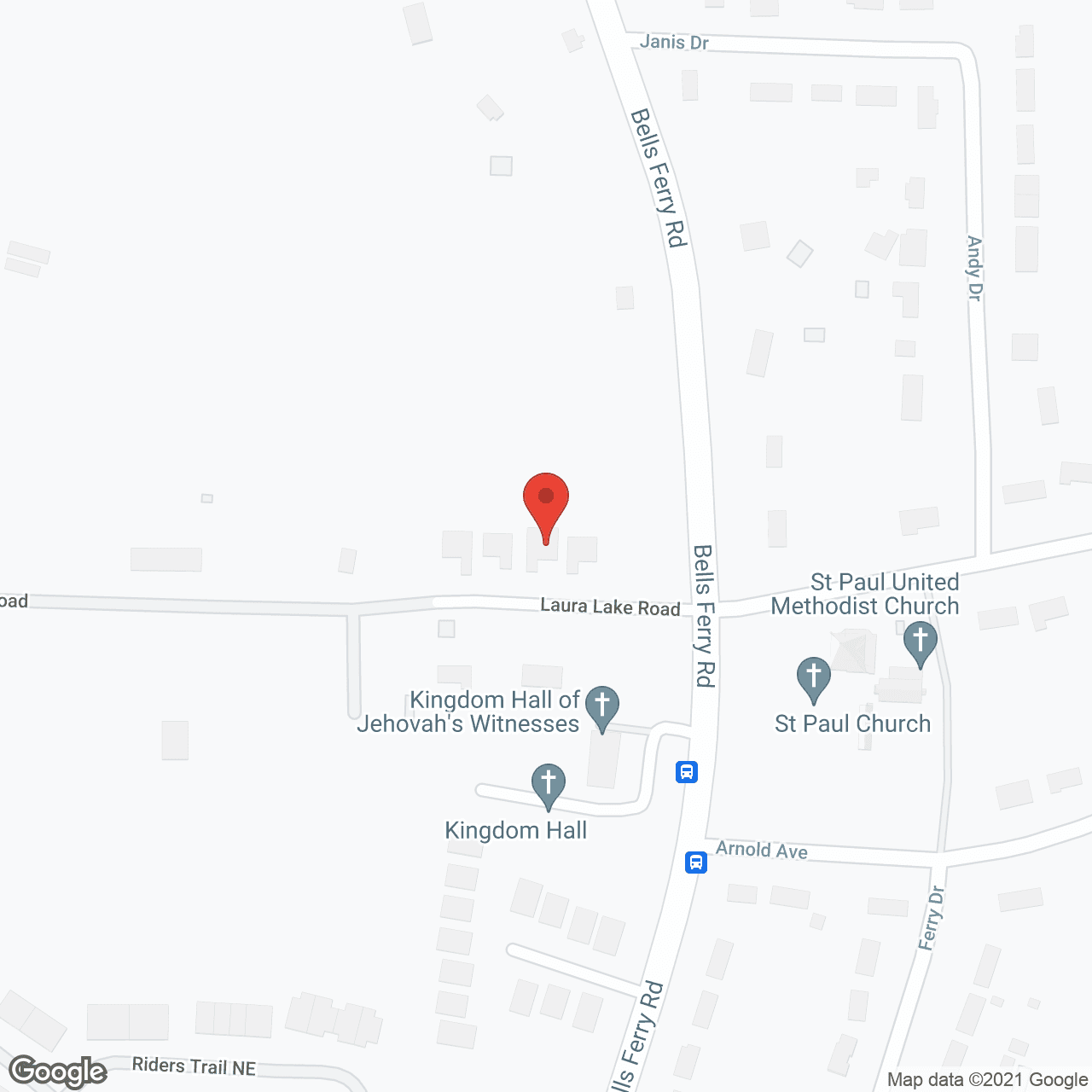 Laura Lake Assisted Living in google map