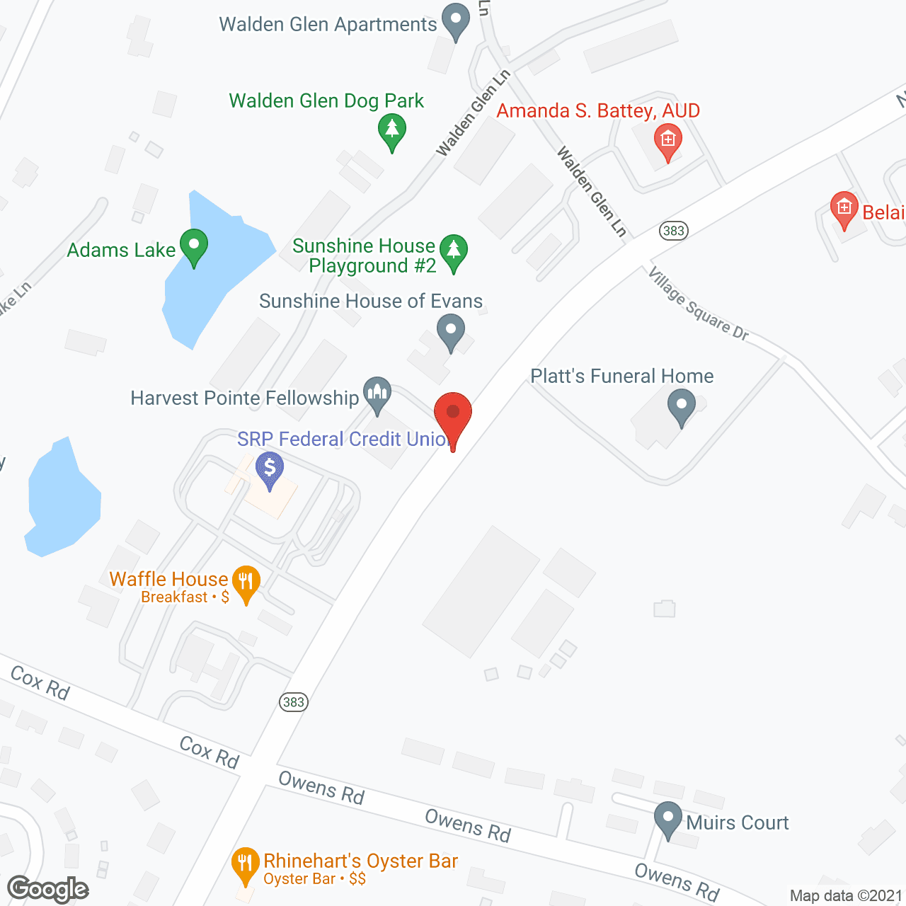 Revela at Evans Assisted Living in google map