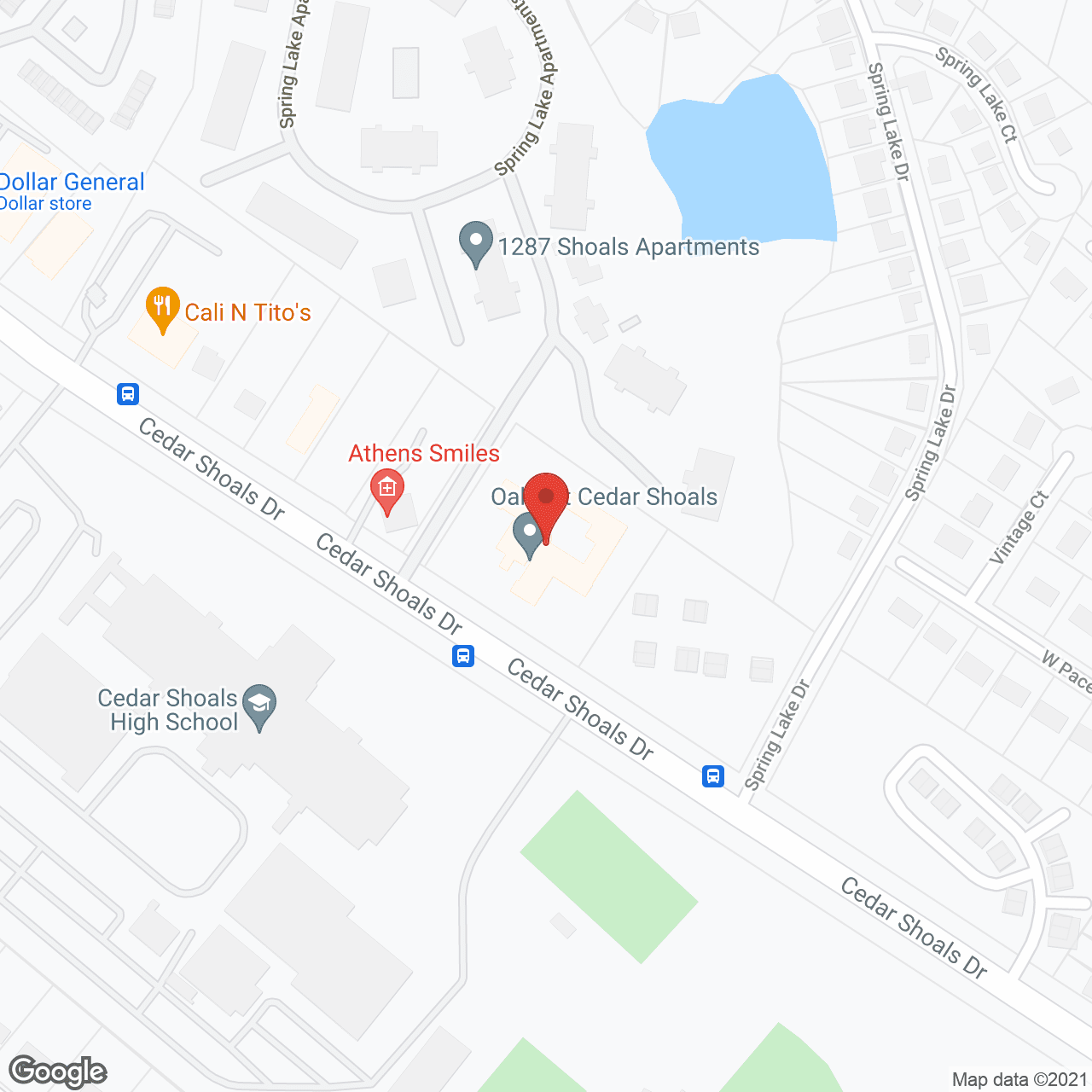 The Haven at Cedar Shoals in google map