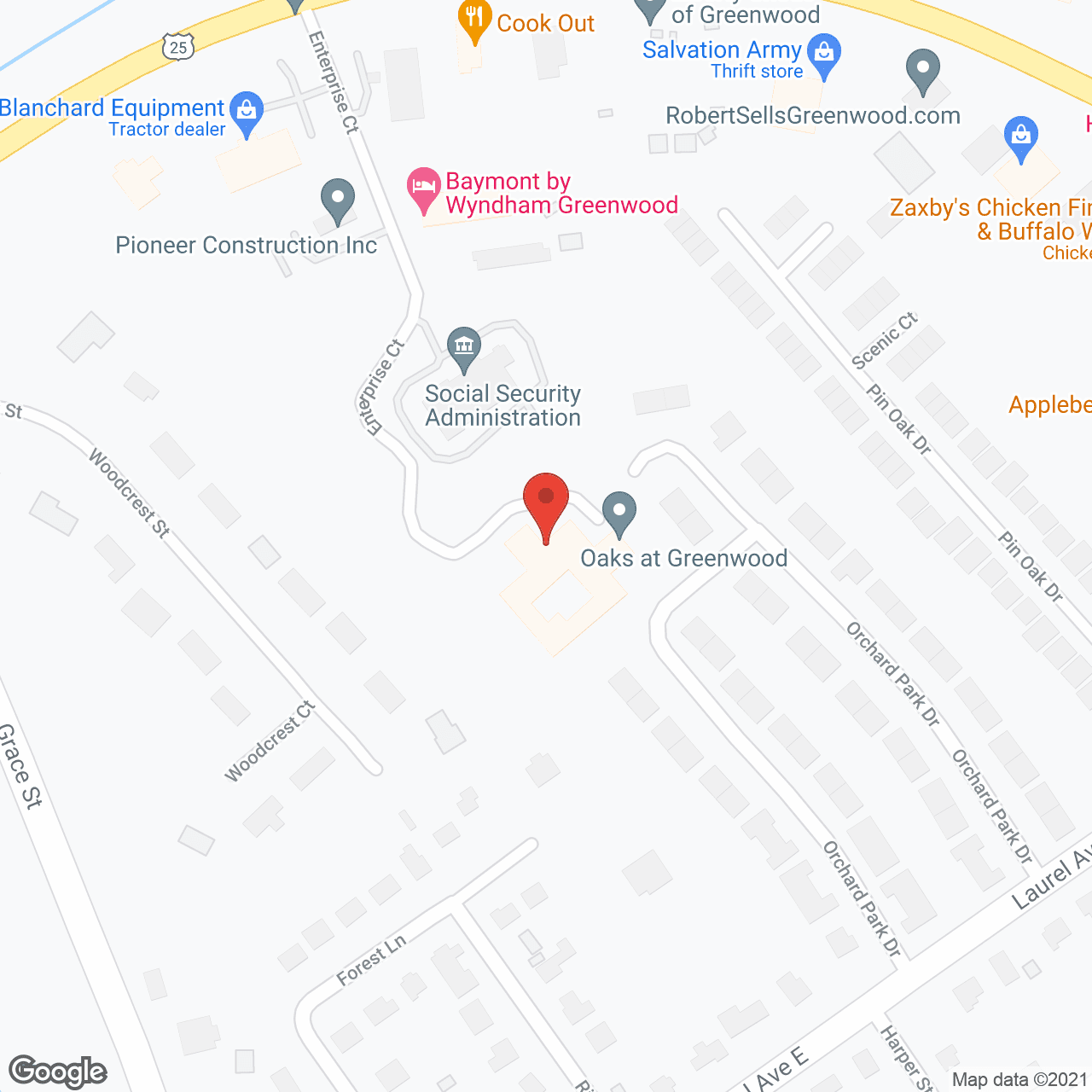 The Residences at Greenwood in google map