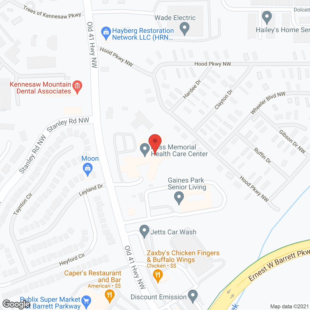 Ross Memorial Health Care Ctr in google map