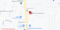 Oaks at Alpharetta in google map