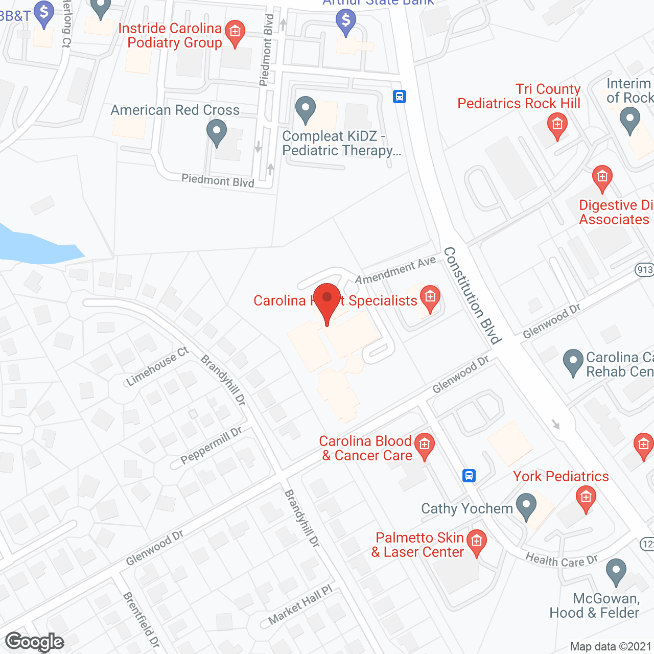 Kempton of Rock Hill in google map