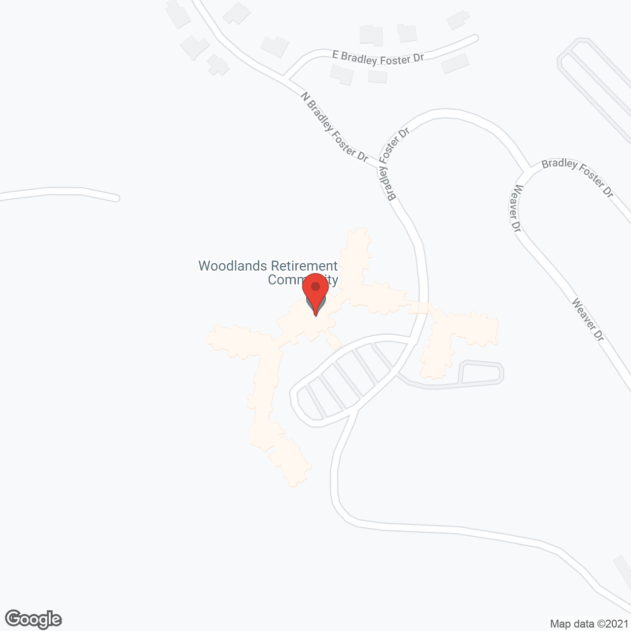 Woodlands Retirement Community in google map
