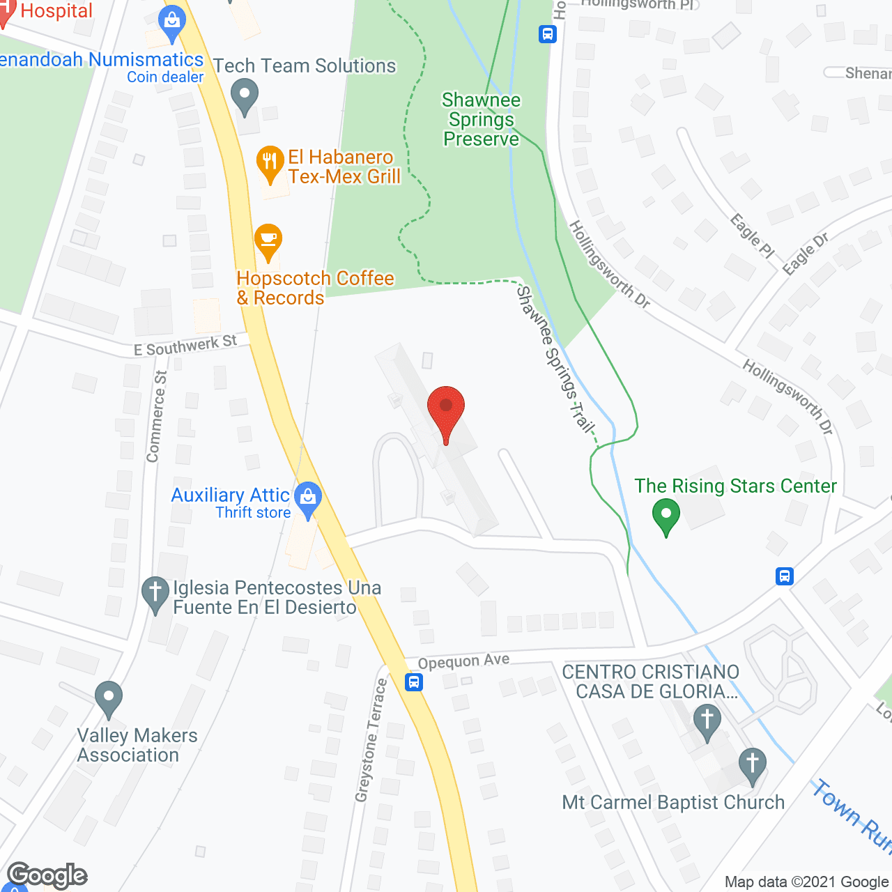 Evergreen Health & Rehab in google map