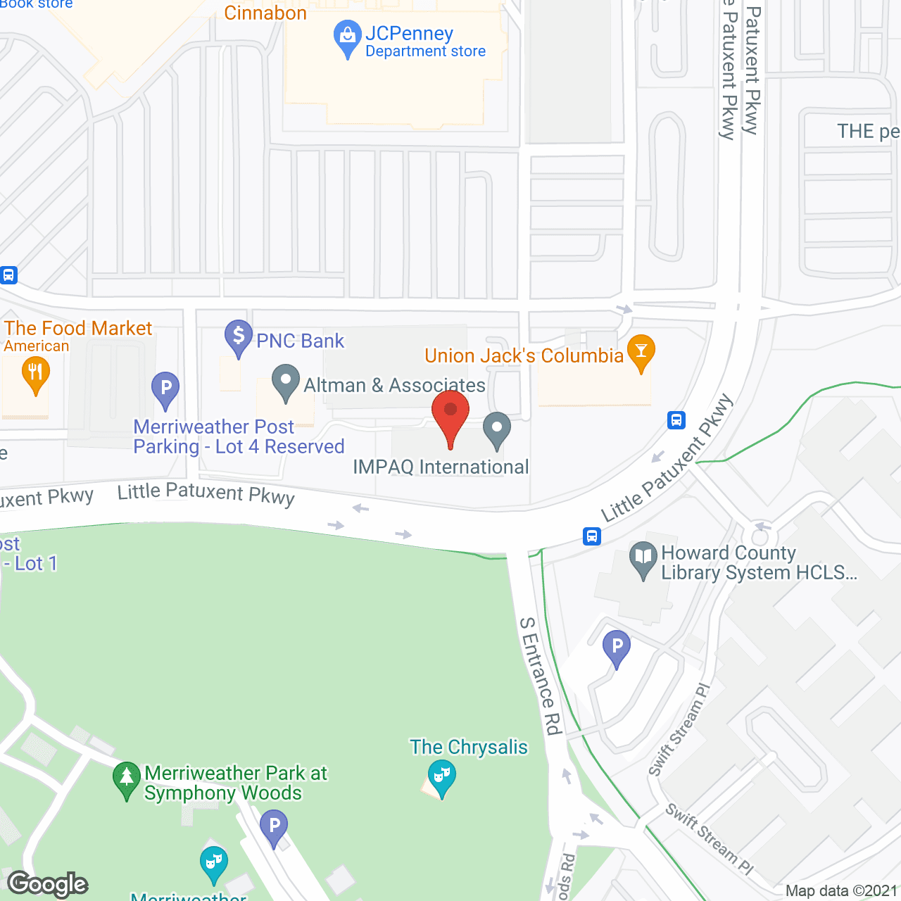 Ruxton Health and Rehabilitation Center of Pikesville in google map