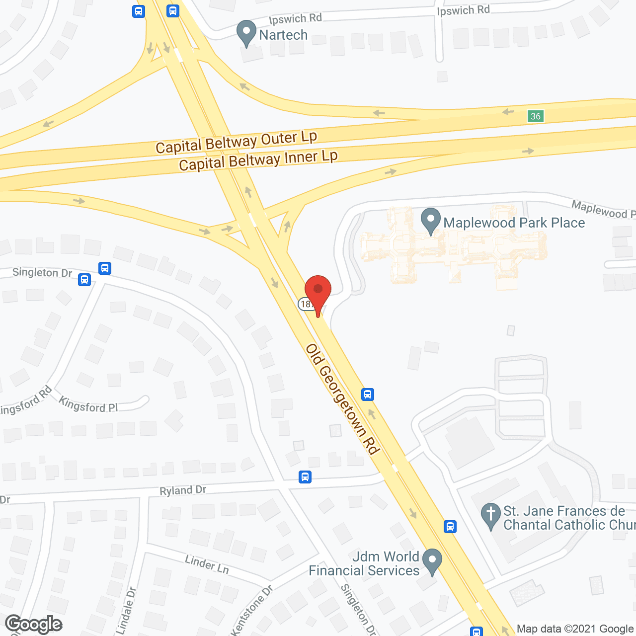 Maplewood Park Place, a CCRC in google map