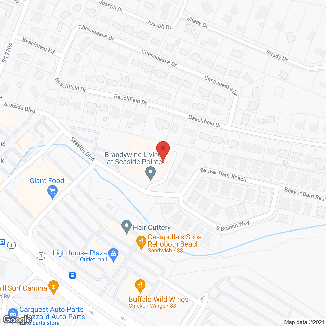 Brandywine Seaside Pointe by Monarch in google map