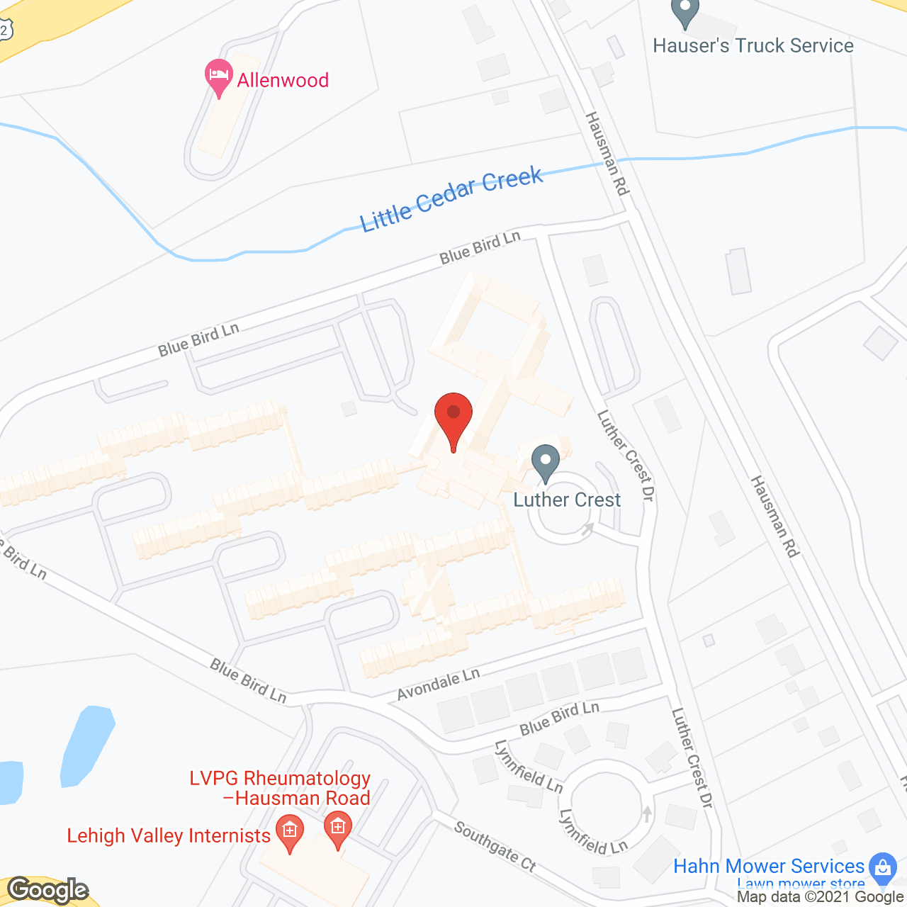 EverTrue Luther Crest in google map