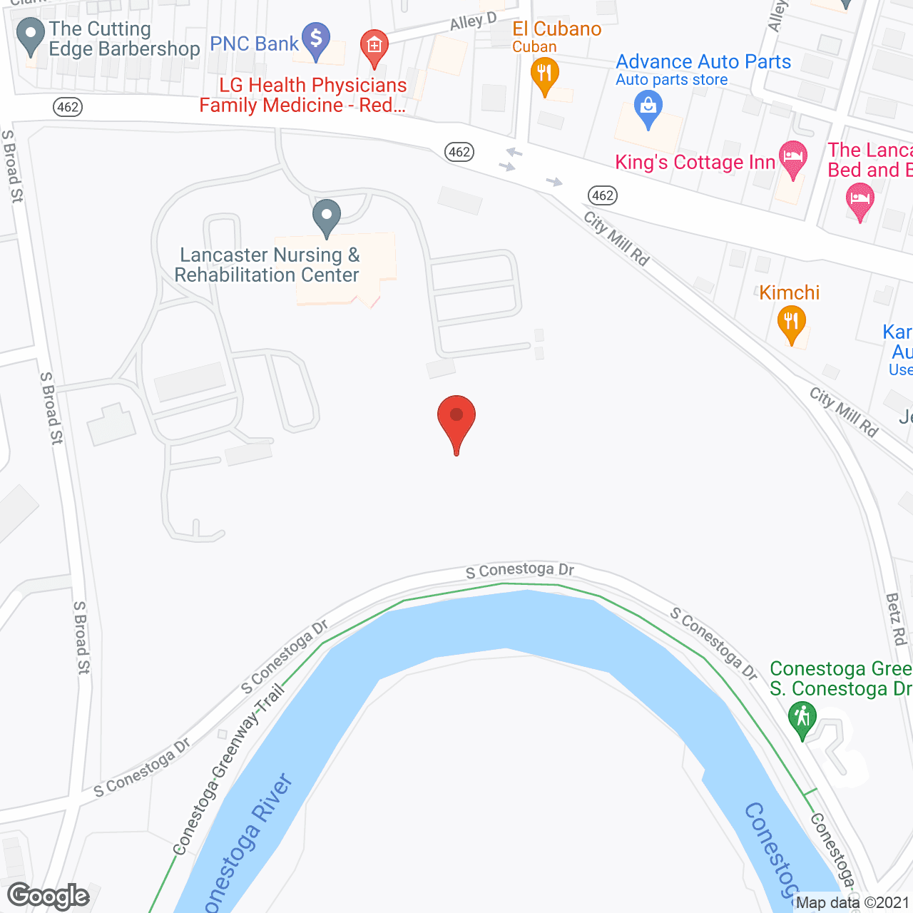 Lancaster Nursing and Rehabilitation Center in google map