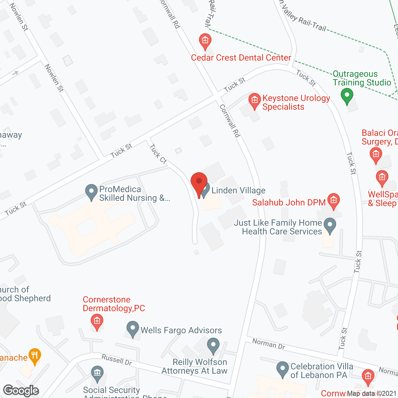 Linden Village Senior Living Community in google map