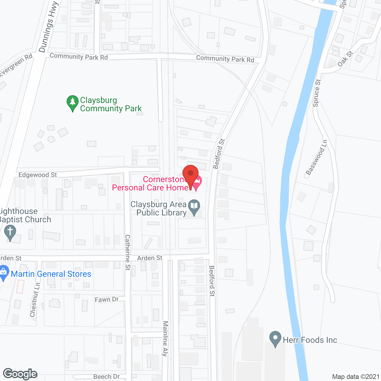 Cornerstone Personal Care Home in google map