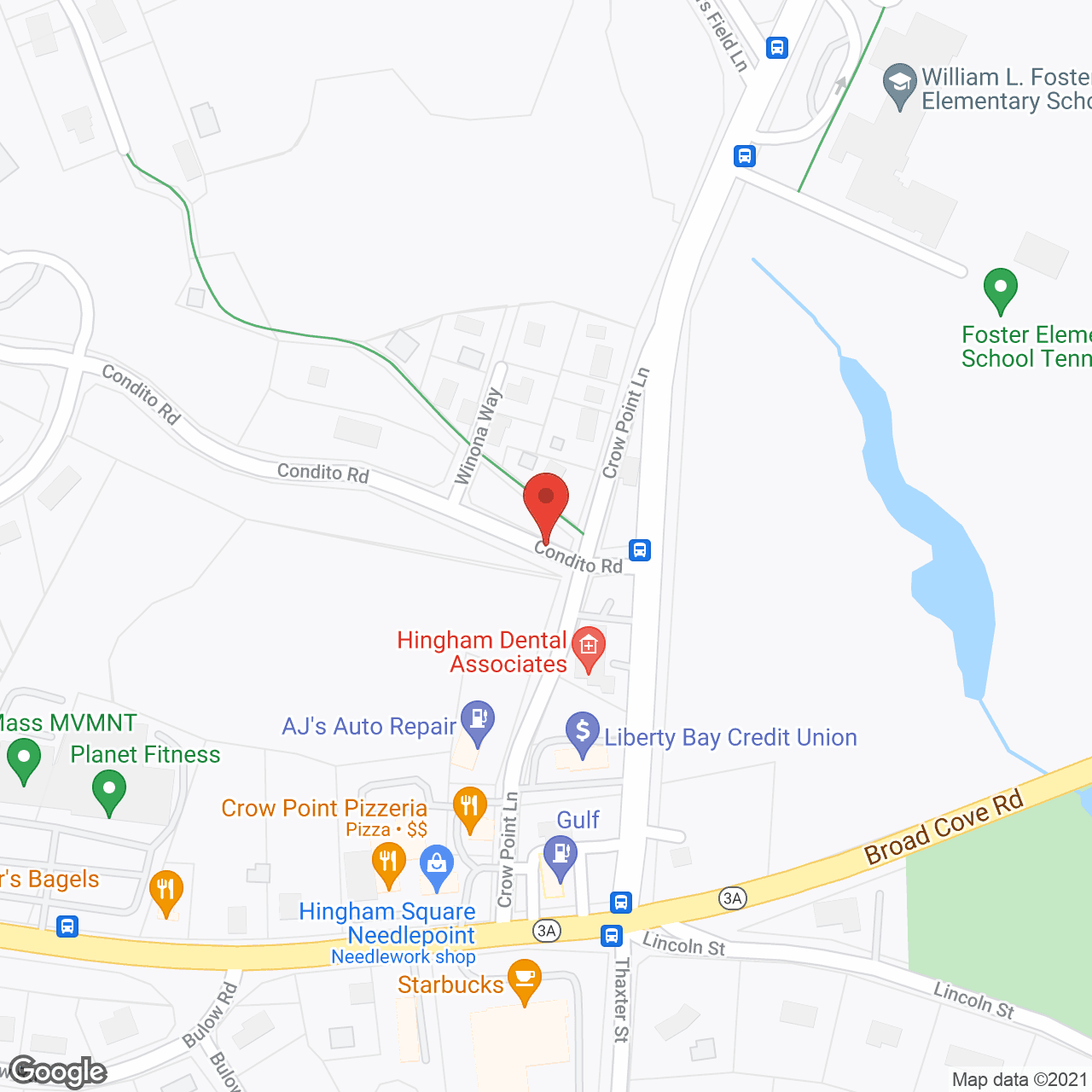 Allerton House Hingham in google map