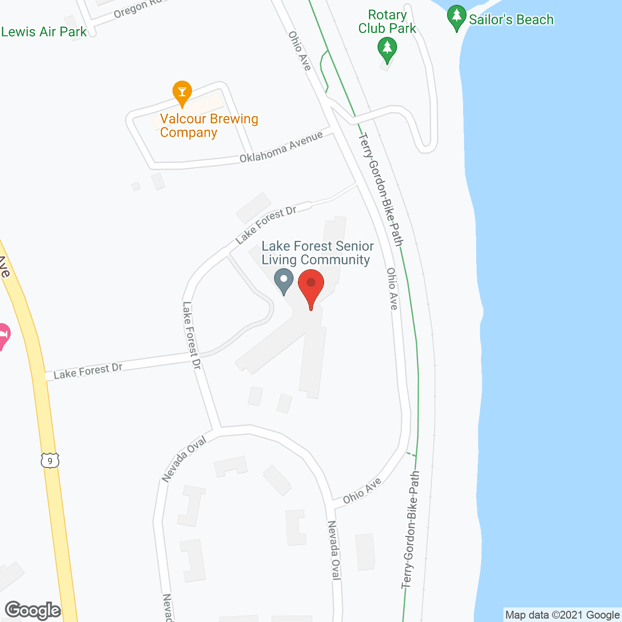Lake Forest Senior Retirement Community in google map