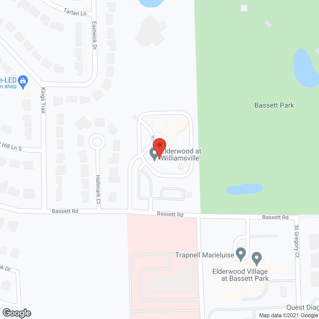 Elderwood Skilled Nursing at Williamsville in google map