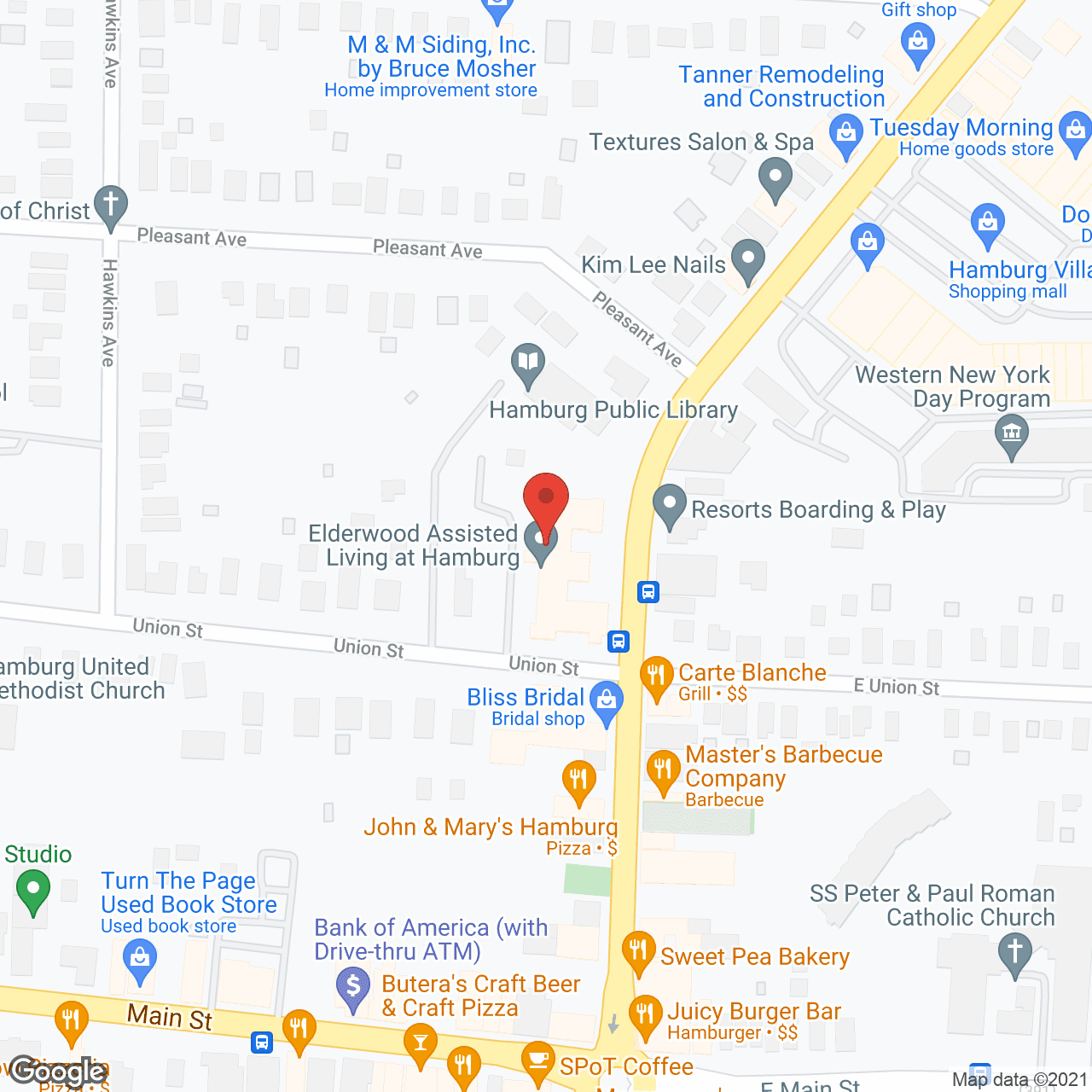 Elderwood Assisted Living at Hamburg in google map