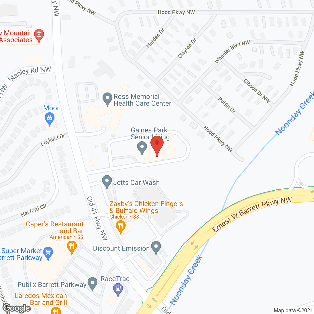 Gaines Park Senior Living in google map