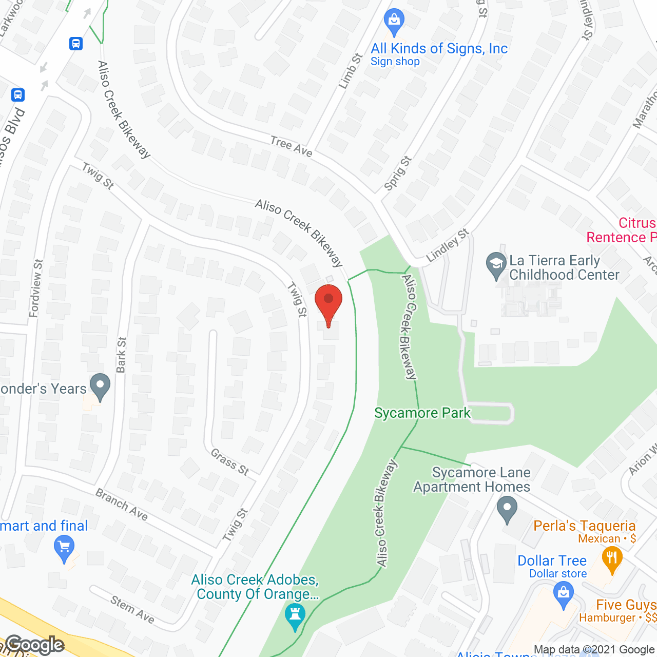 Paradise Residential Senior Care II in google map