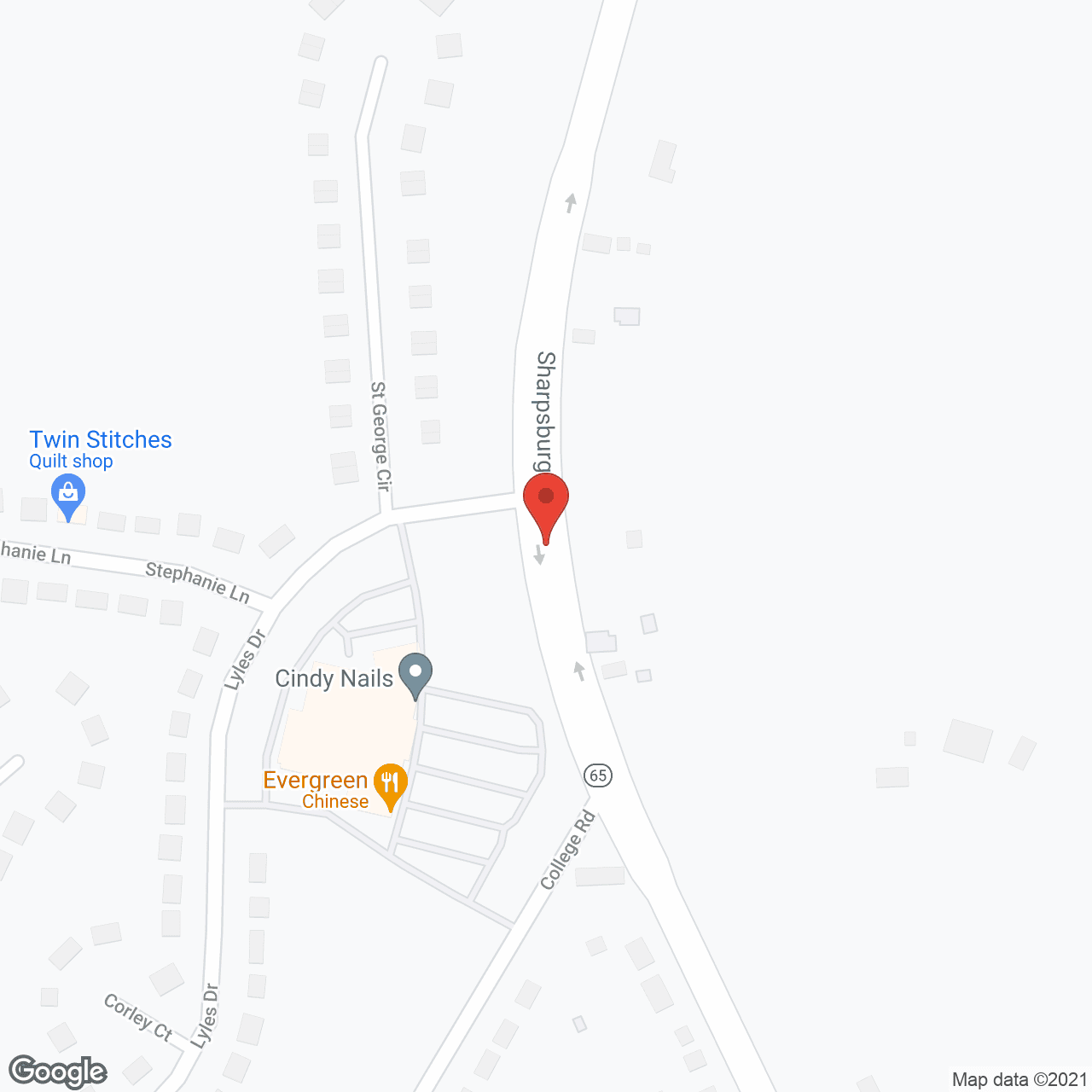 Seaton Sharpsburg Pike in google map