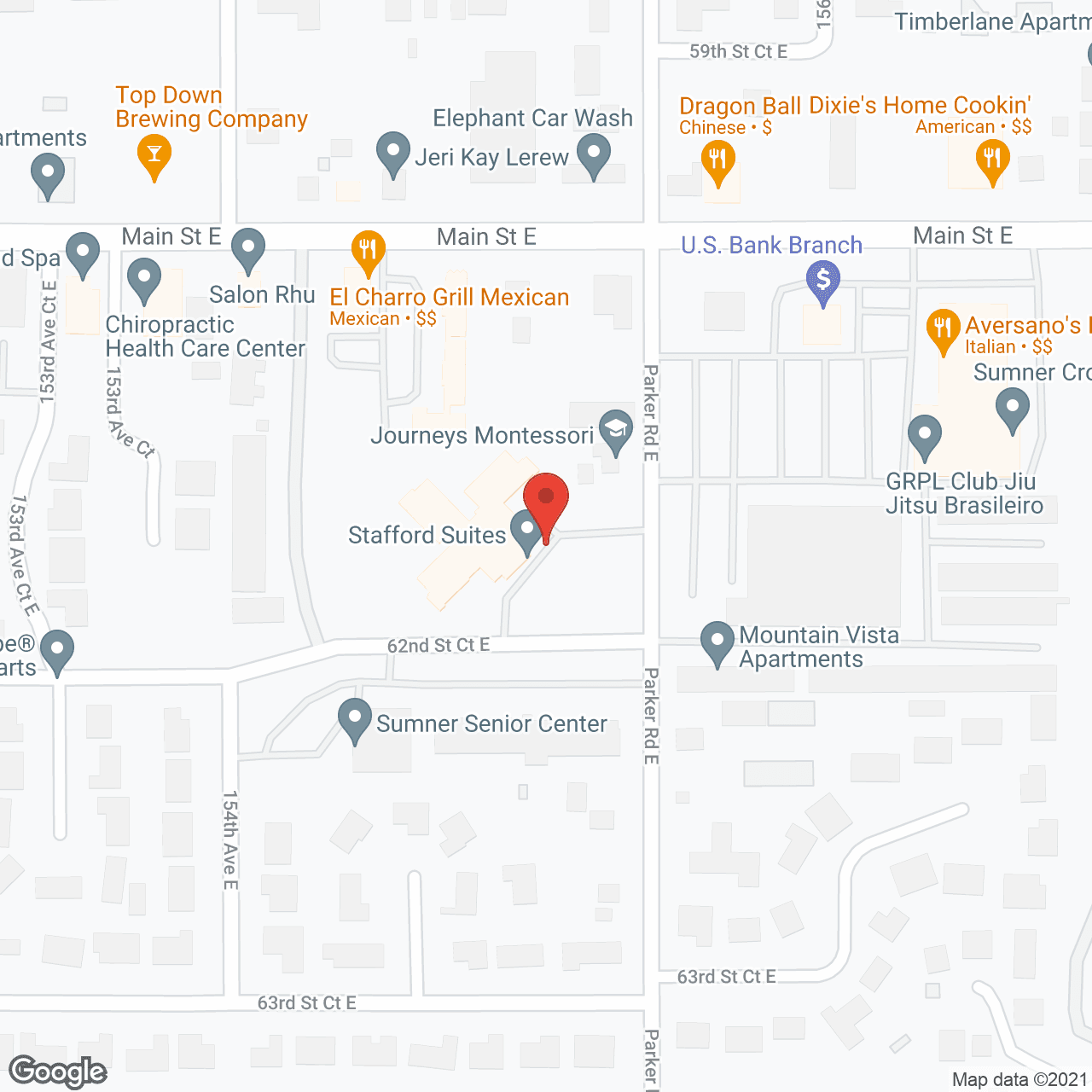 Vineyard Park of Sumner in google map