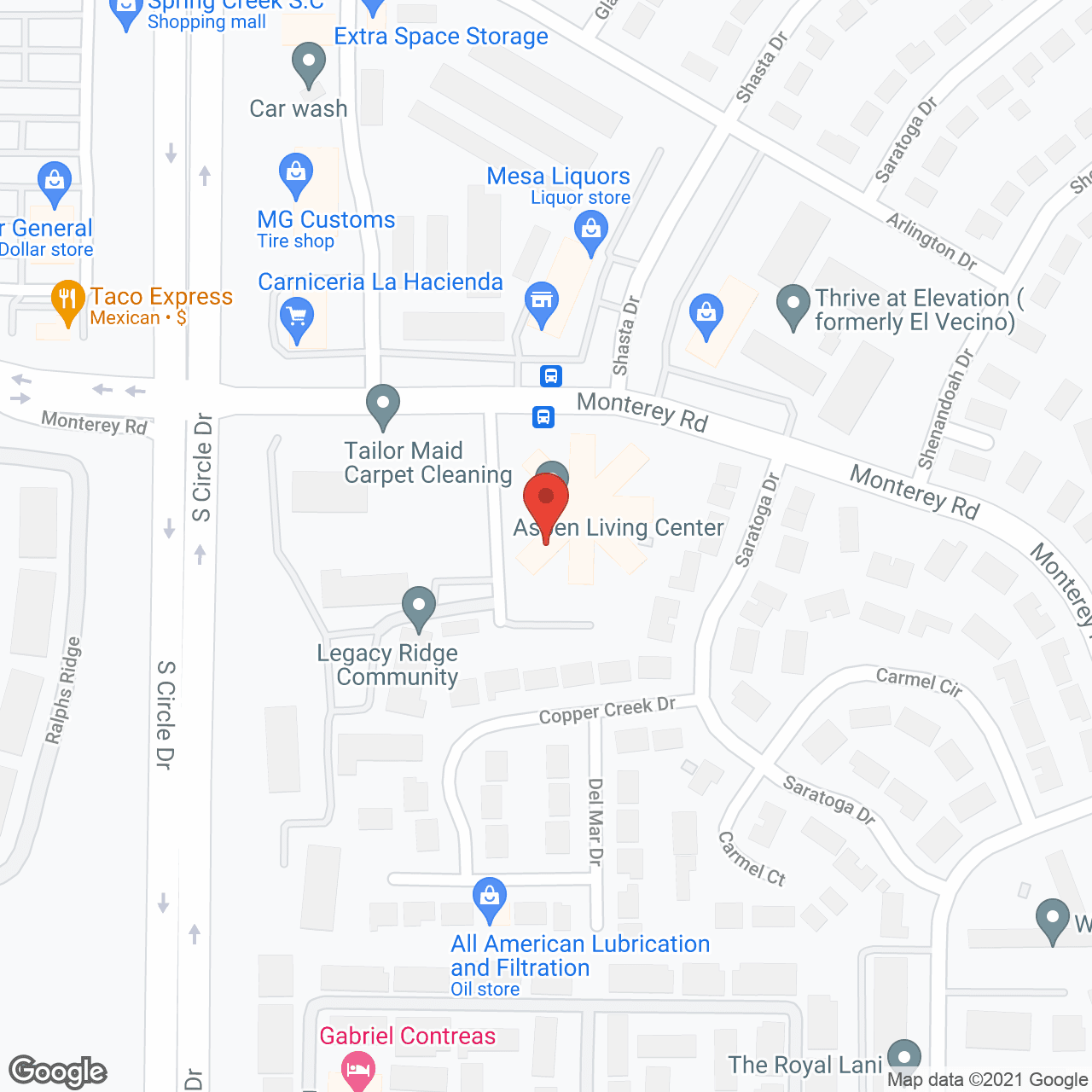 Falcon Heights Health and Rehabilitation in google map