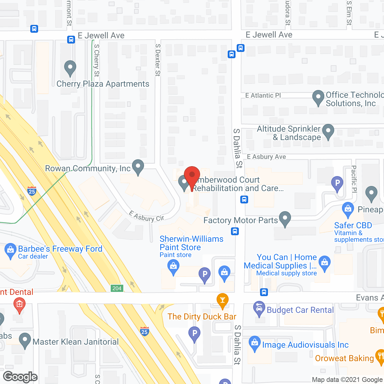 Amberwood Post Acute in google map