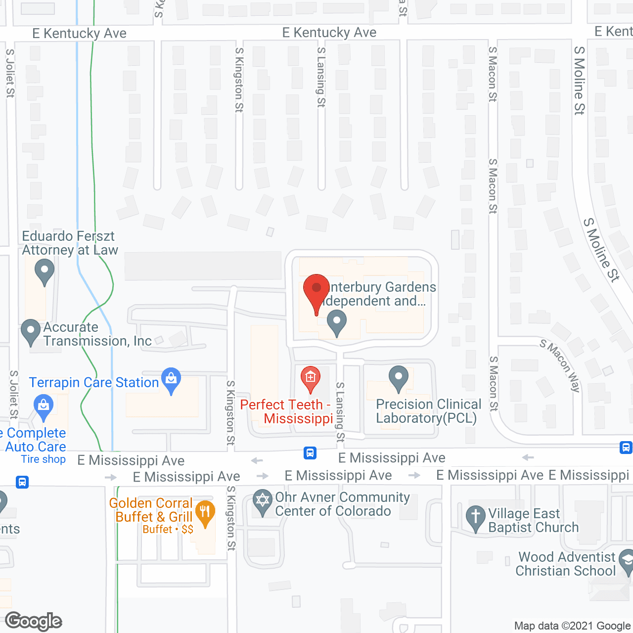 Frontier Valley Independent and Assisted Living in google map