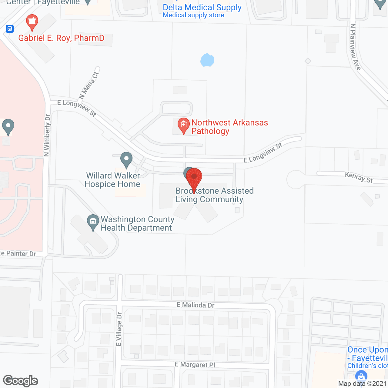 Brookstone Assisted Living in google map