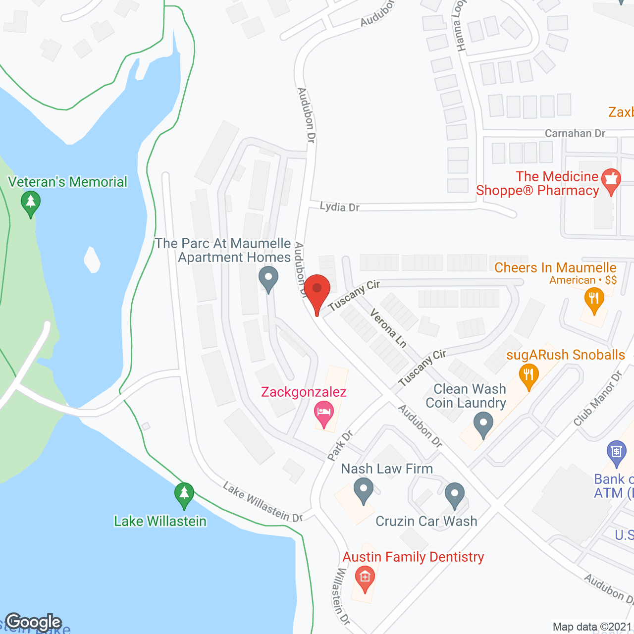 Audubon Pointe in google map