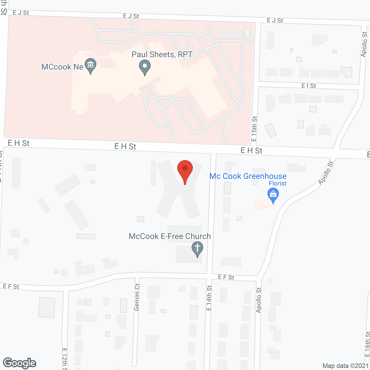 Highland Park Retirement Community in google map