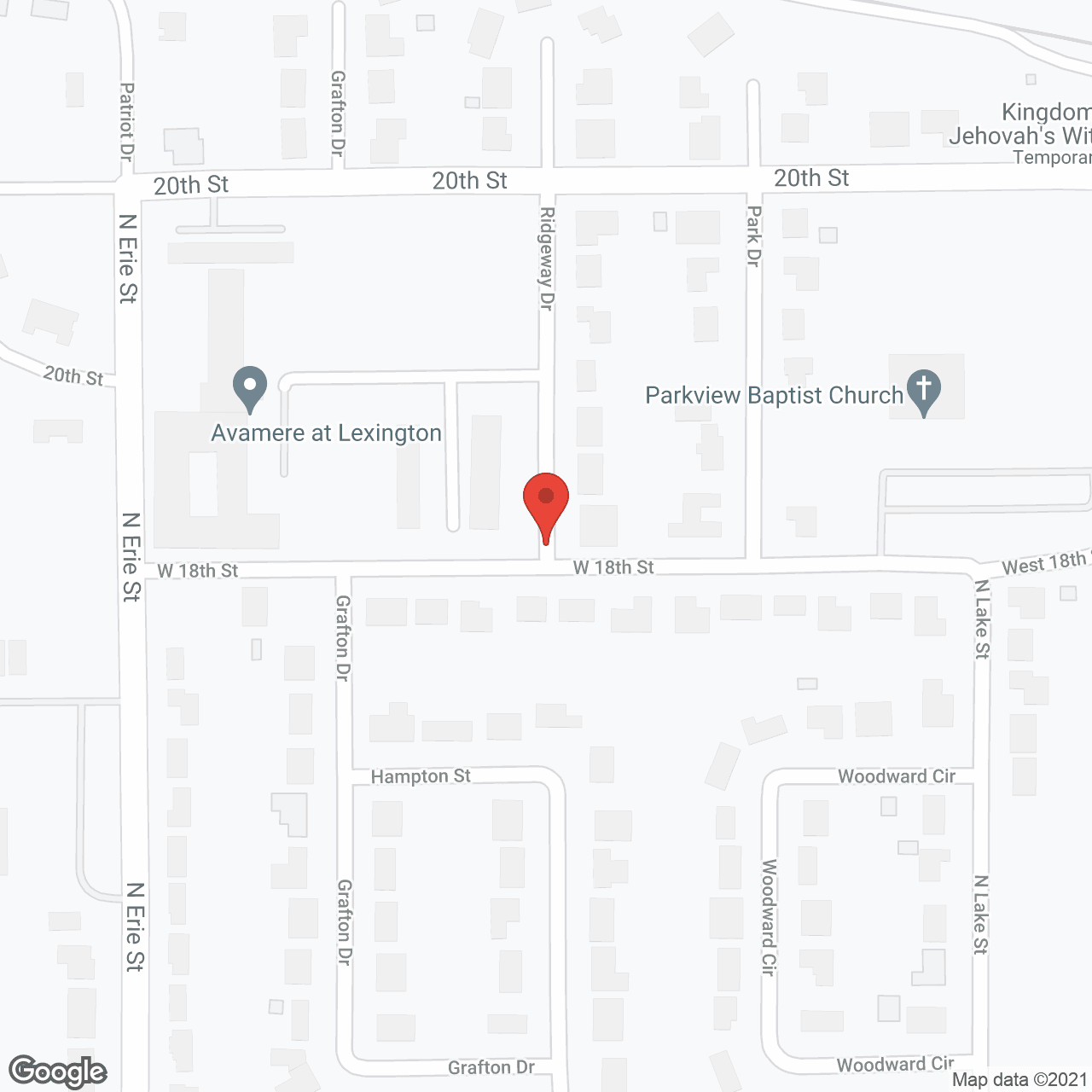 Ridgeway Senior Living in google map