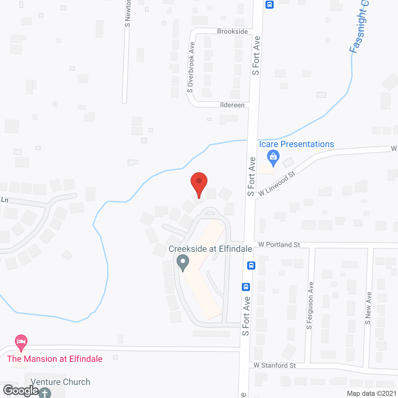 Creekside at Elfindale in google map