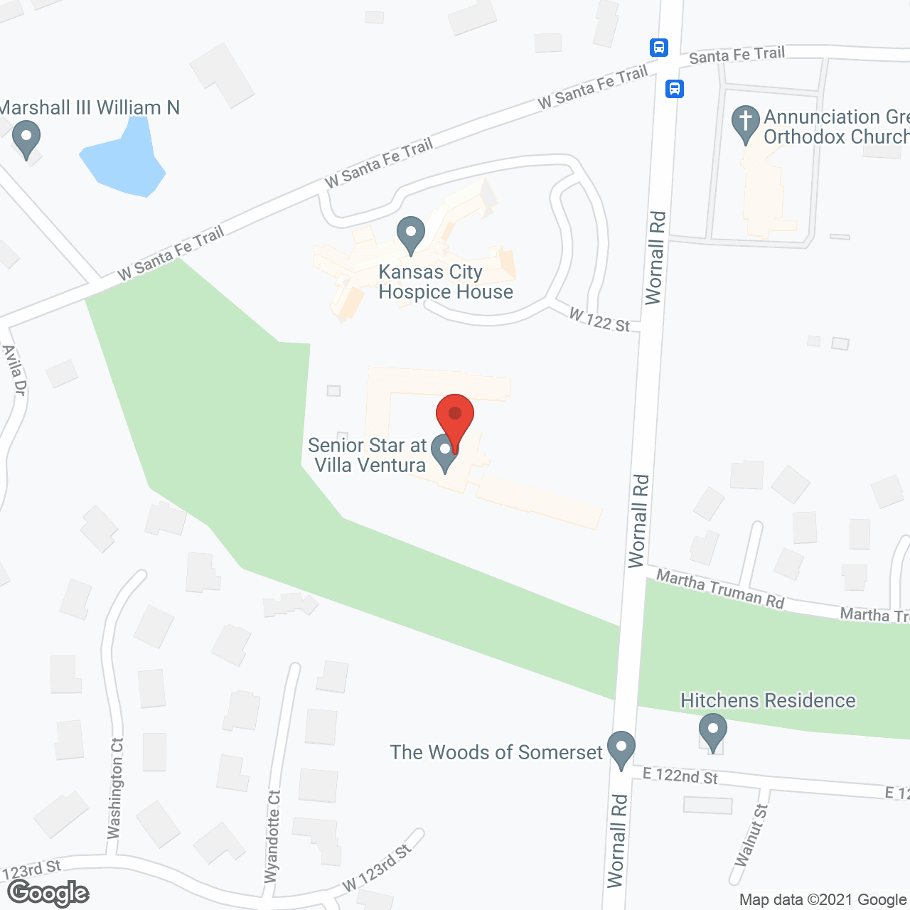 Villa Ventura Retirement Comm in google map