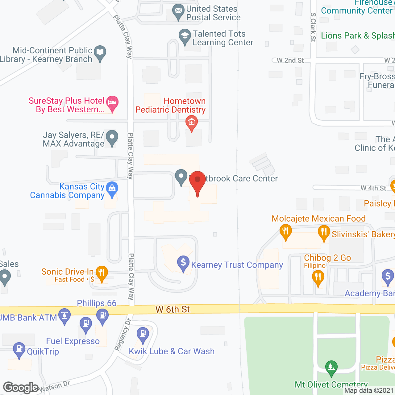 Westbrook Care Center in google map