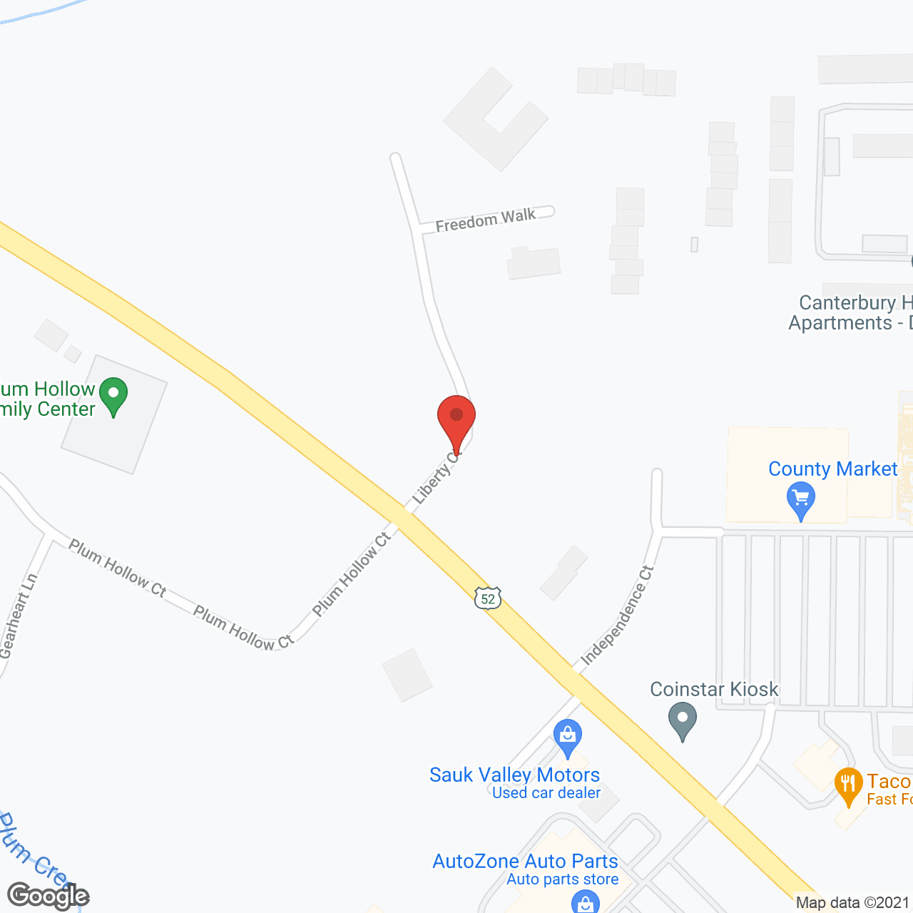 Better Living at Liberty Court in google map