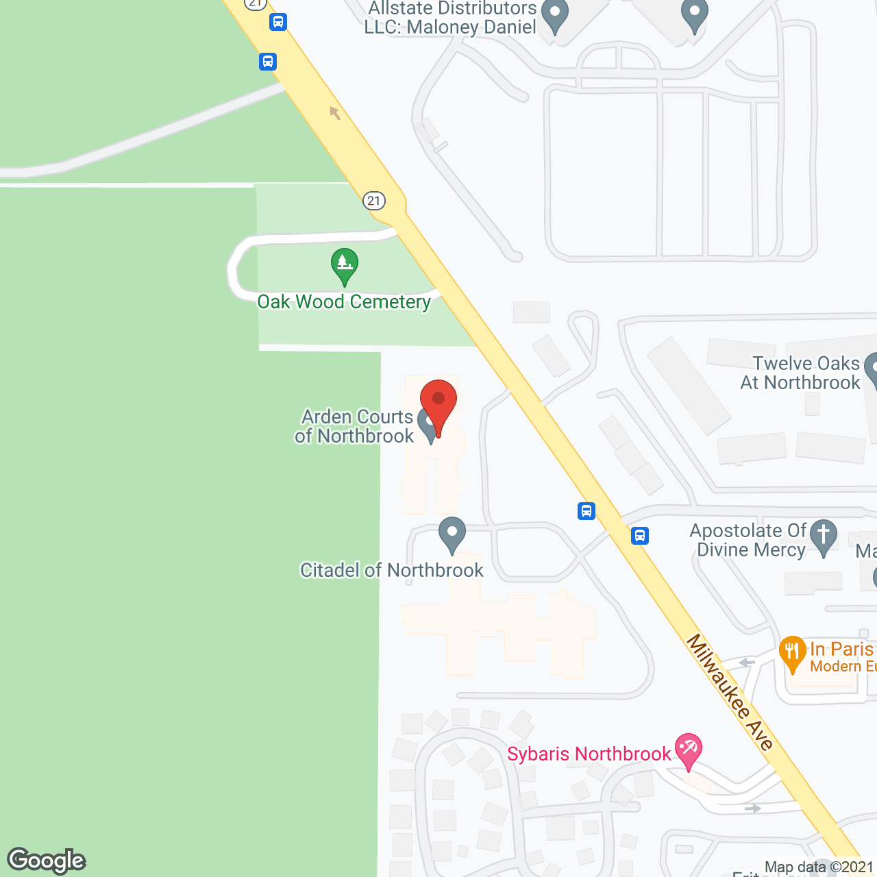 Arden Courts Northbrook, A Memory Care Community in google map