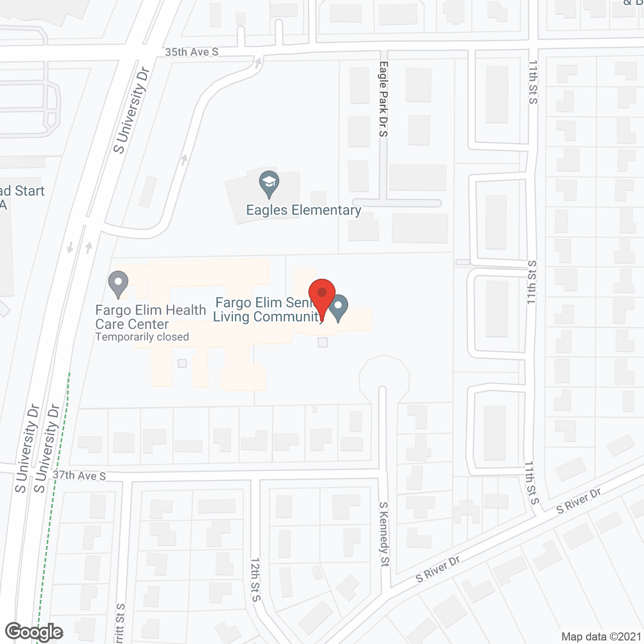 Fargo Elim Senior Living Community in google map