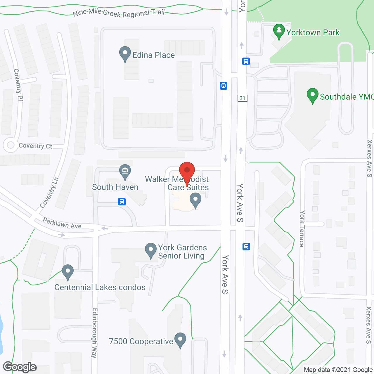 Care Suites of Edina by Vivie in google map