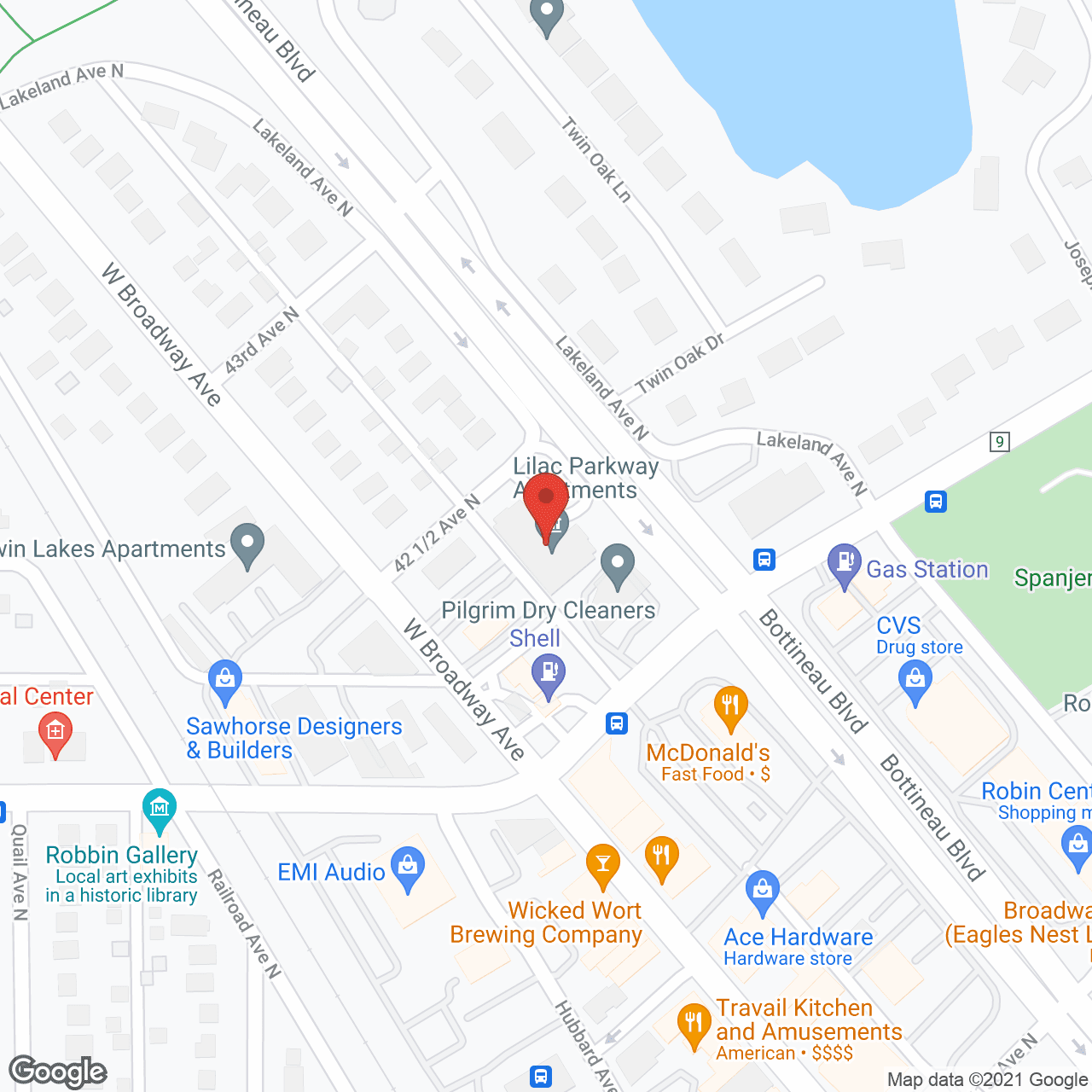 Lilac Parkway Apartments in google map