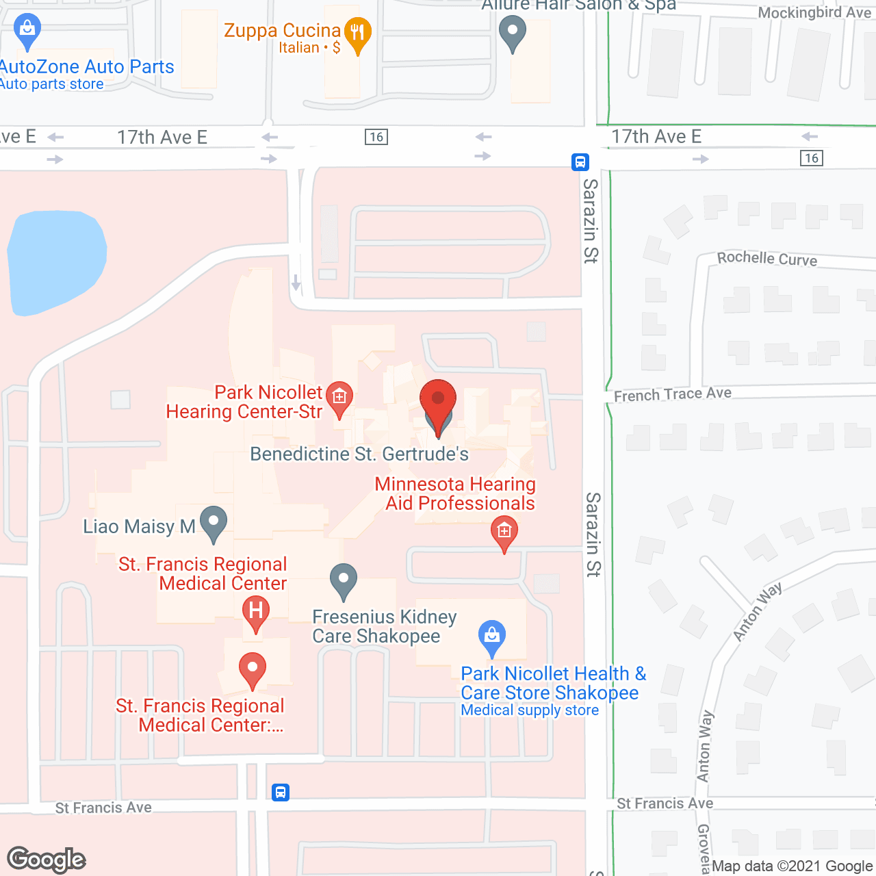 Benedictine Living Community Shakopee St. Gertrude's and The Gardens in google map