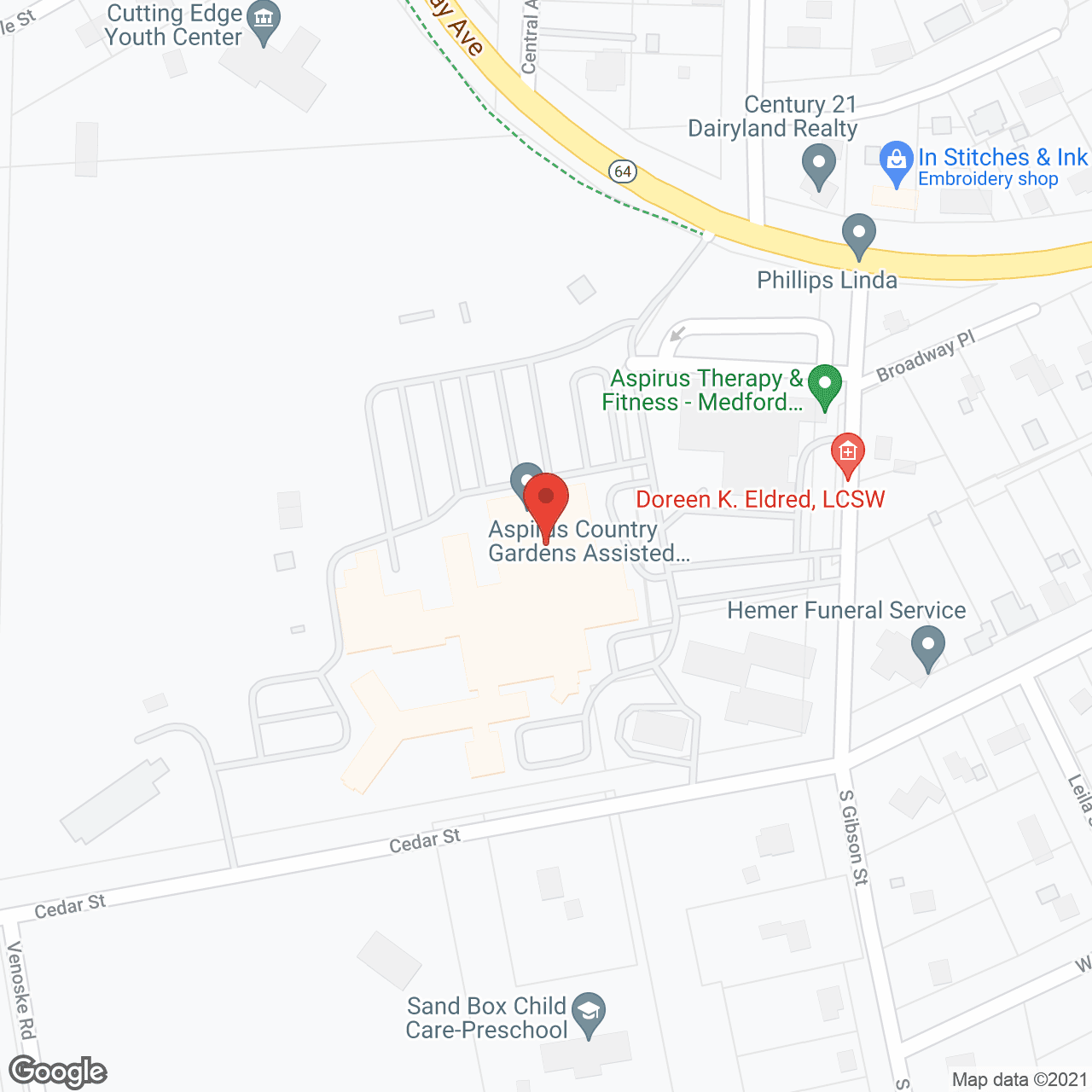 Memorial Nursing & Rehab Ctr in google map