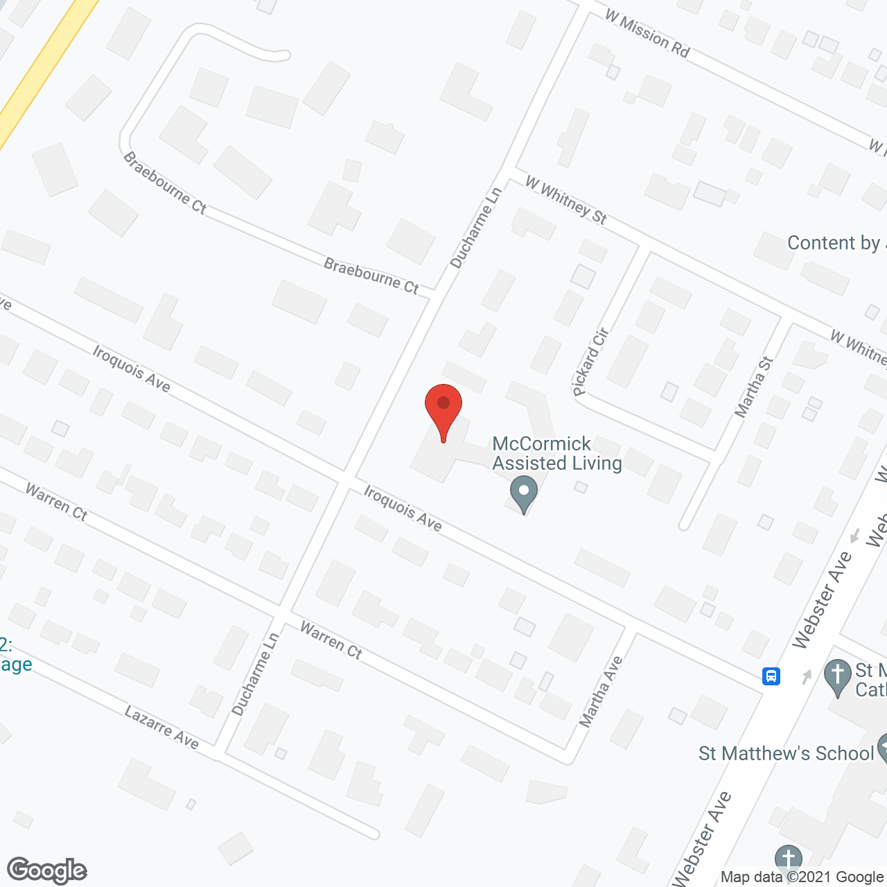 McCormick Assisted Living in google map