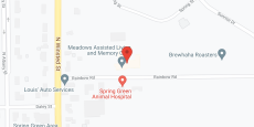 The Meadows Assisted Living in google map
