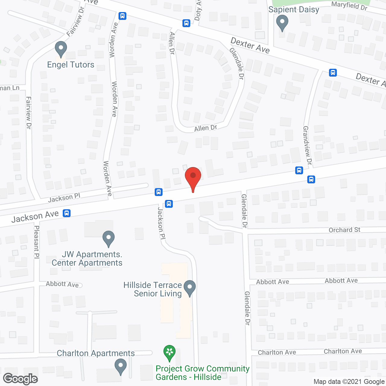 Hillside Terrace Senior Living in google map