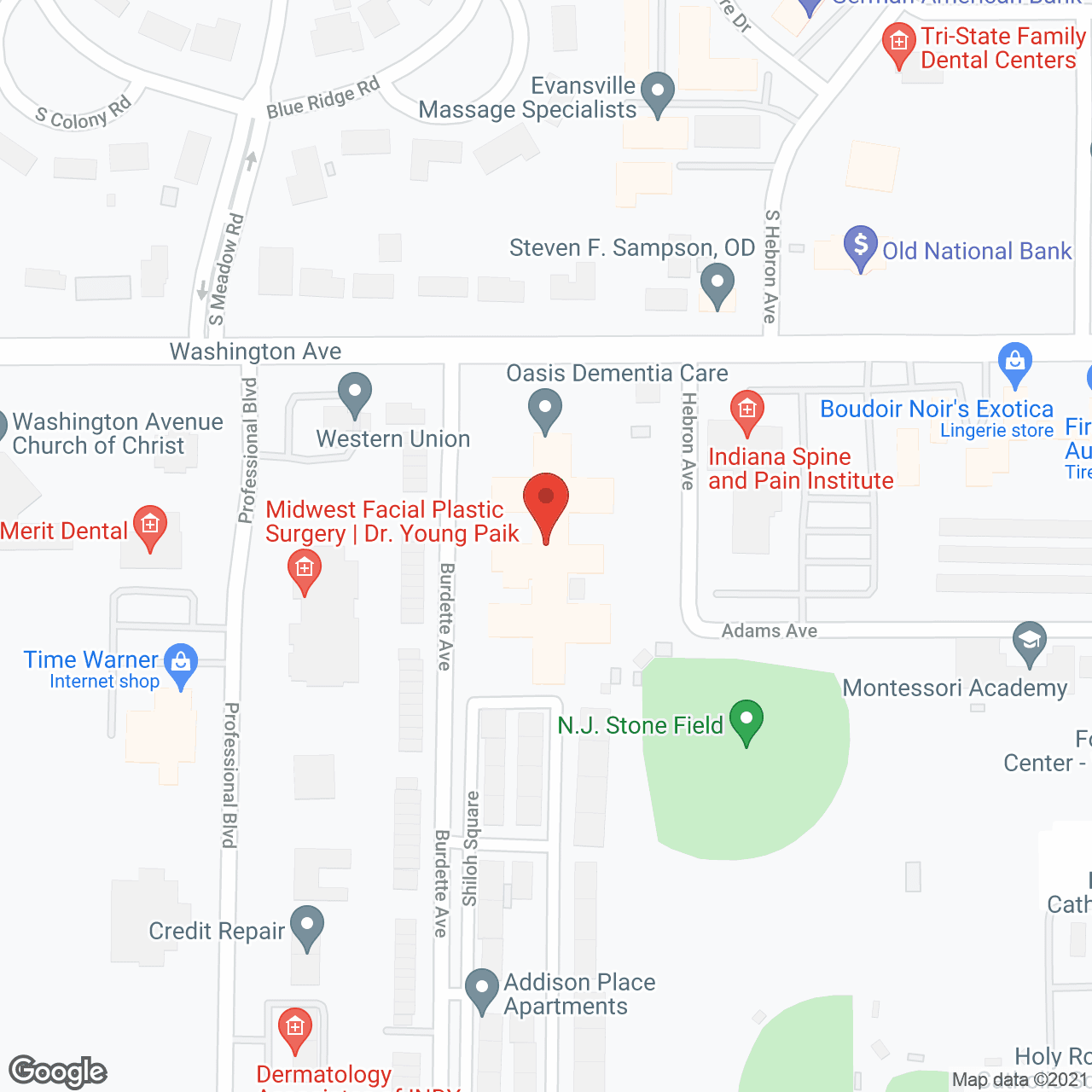 Oasis Dementia Care in google map