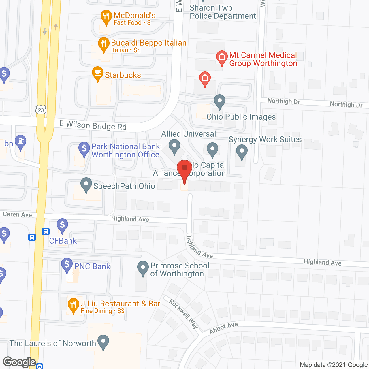 Melbourne Village in google map