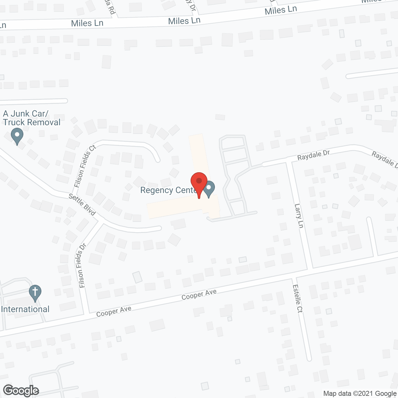 Regency Health Care Ctr in google map