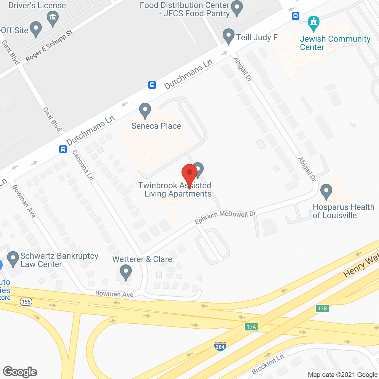 Twinbrook Assisted Living in google map