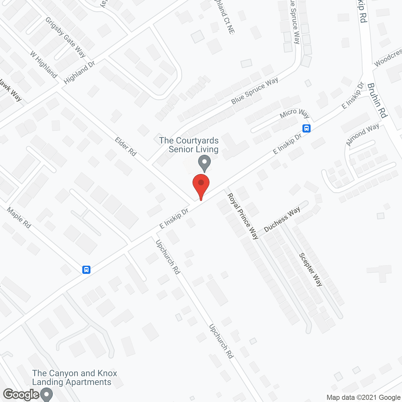 The Courtyards Senior Living at Knoxville in google map